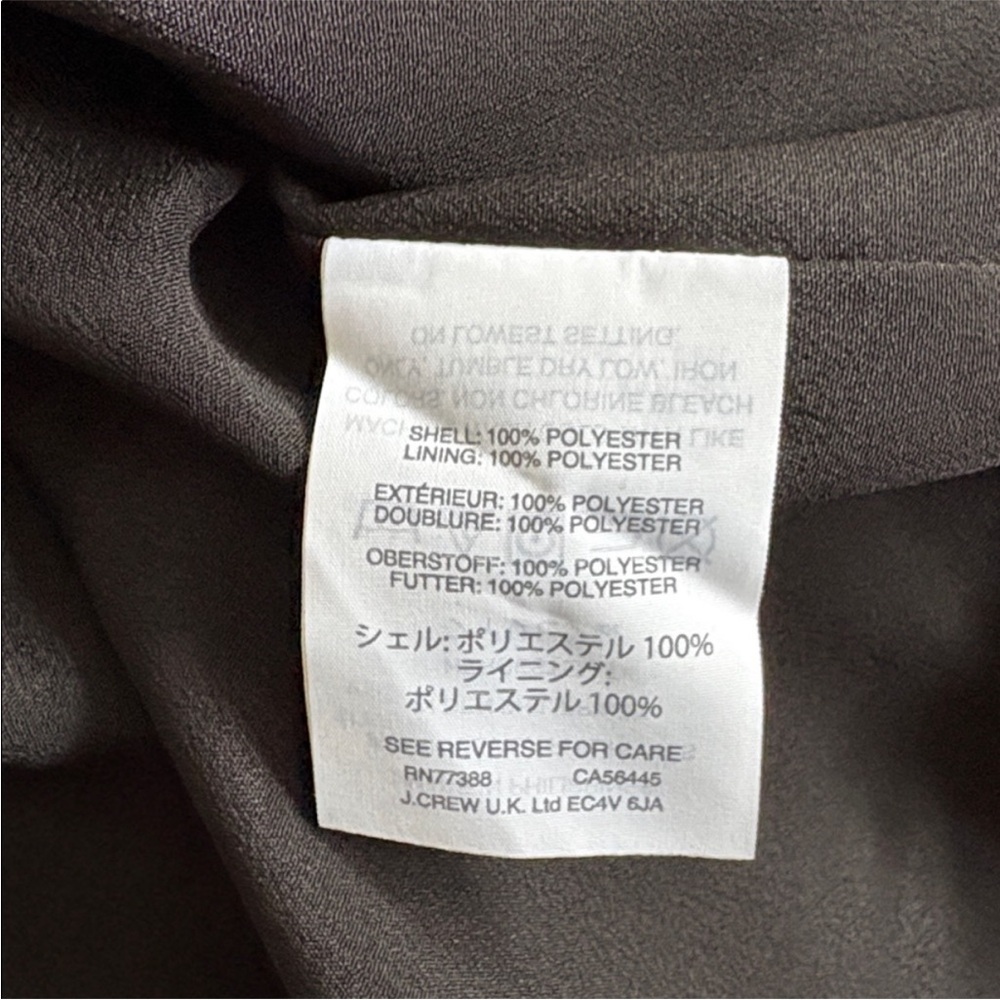 NWT J. Crew Wrap Dress 365 Crepe Black Women’s Size 2 - Picture 11 of 11